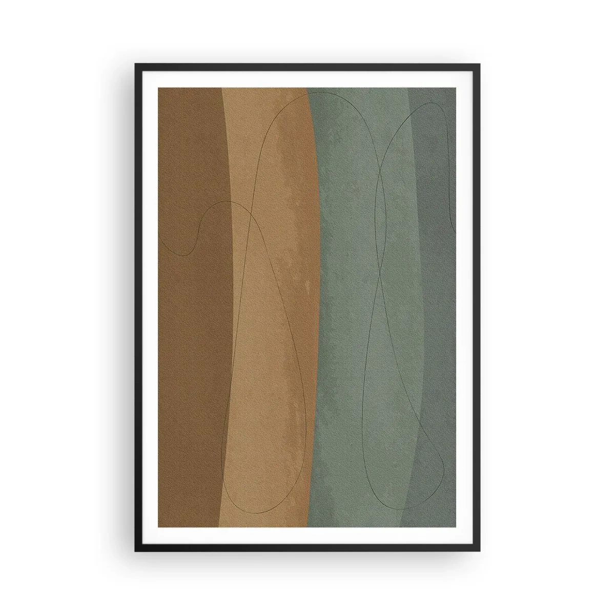 Affiche dans un cadre noir - Poster - Composition horizontale - 70x100 cm