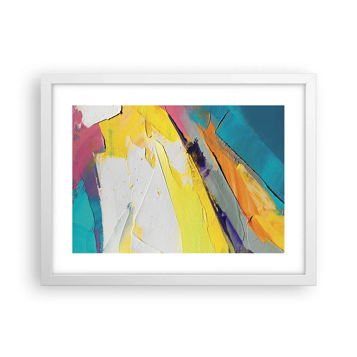 Affiche dans un cadre blanc - Poster - Anatomie du monde - 40x30 cm