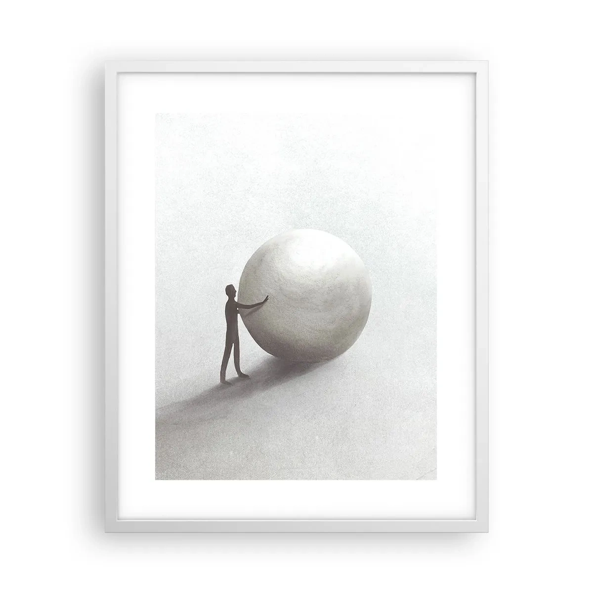 Affiche dans un cadre blanc - Poster - Jeu de la vie - 40x50 cm