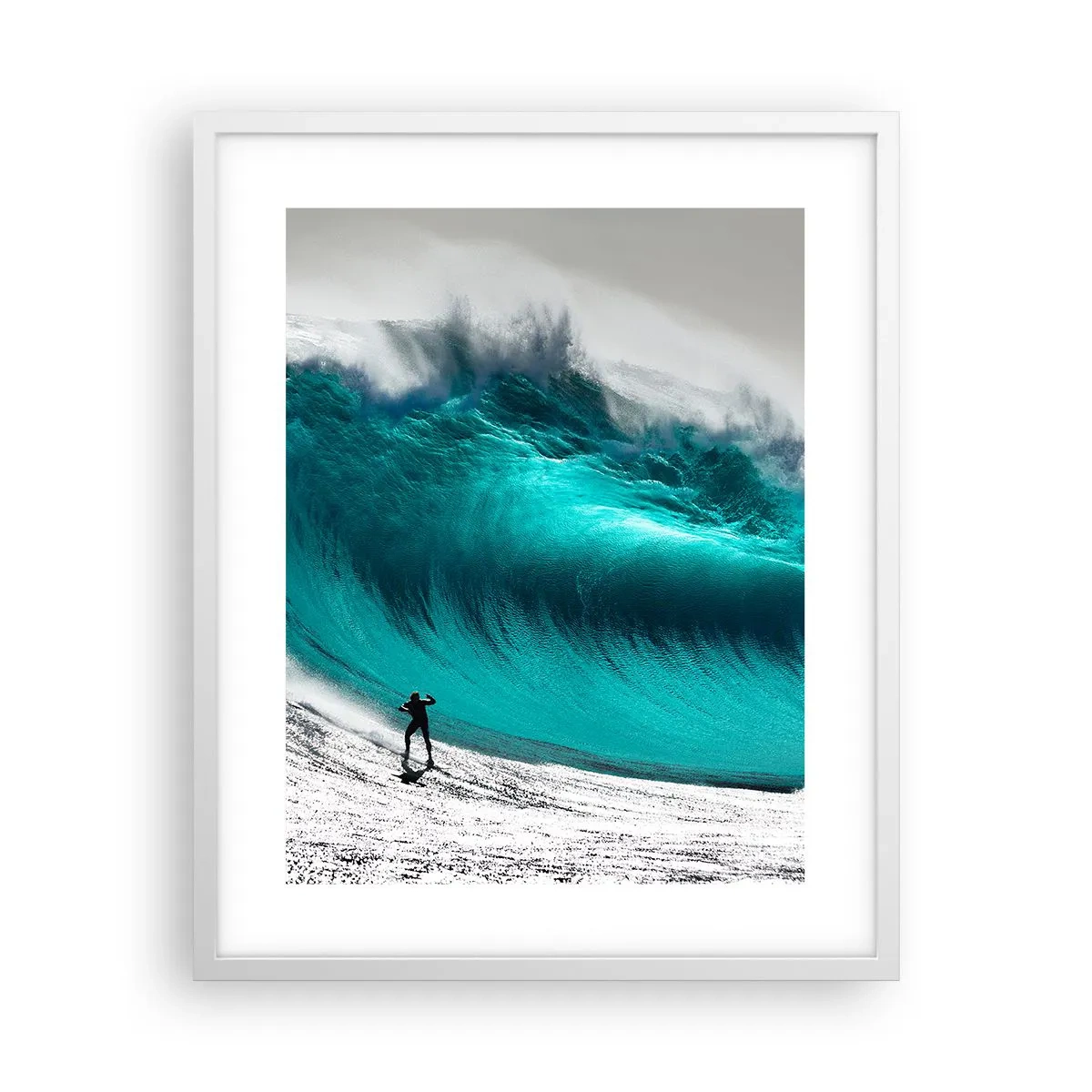 Affiche dans un cadre blanc - Poster - Challenge accepté - 40x50 cm