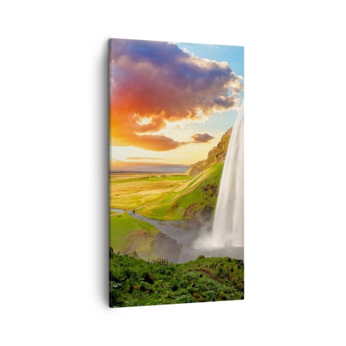 Impression sur toile - Image sur toile - La plénitude de l'été islandais - 45x80 cm