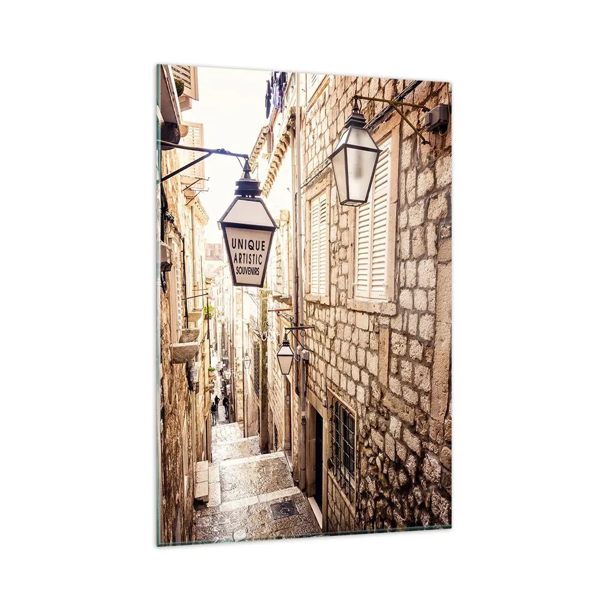 Impression sur verre - Image sur verre - Une charmante ruelle - 80x120 cm
