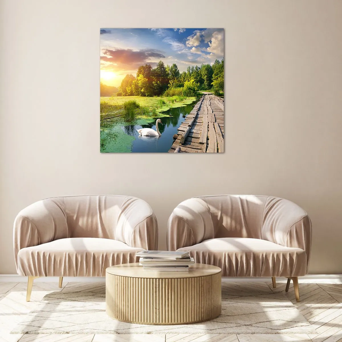 Impression sur verre - Image sur verre - L'été, l'été partout - 50x50 cm