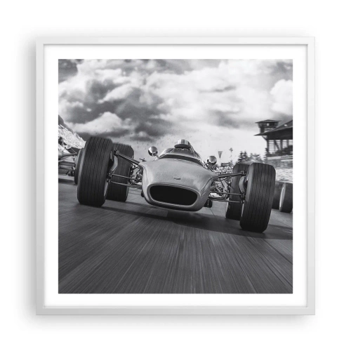 Affiche dans un cadre blanc - Poster - Puissance! - 60x60 cm