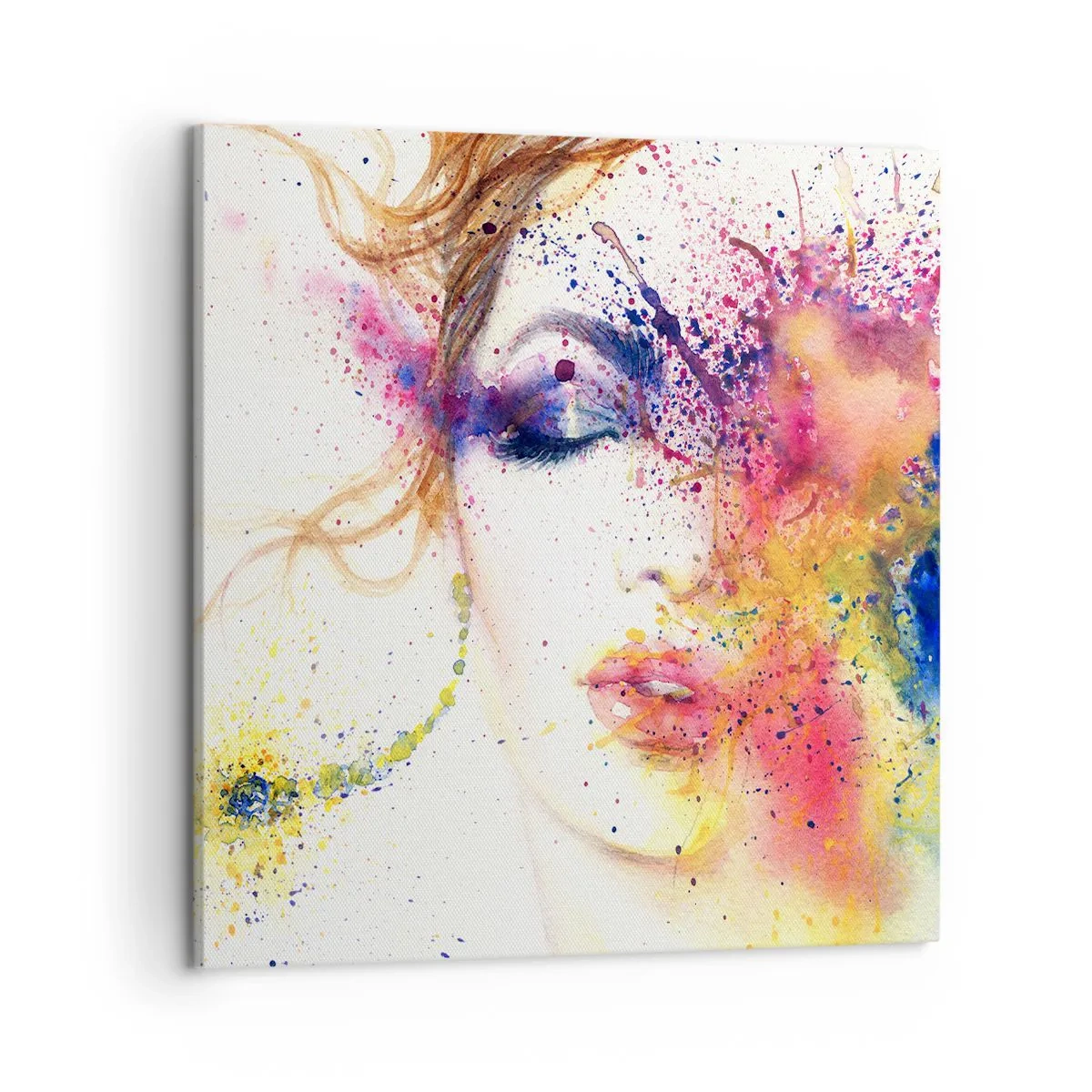 Impression sur toile - Image sur toile - Vertiges arc-en-ciel - 50x50 cm