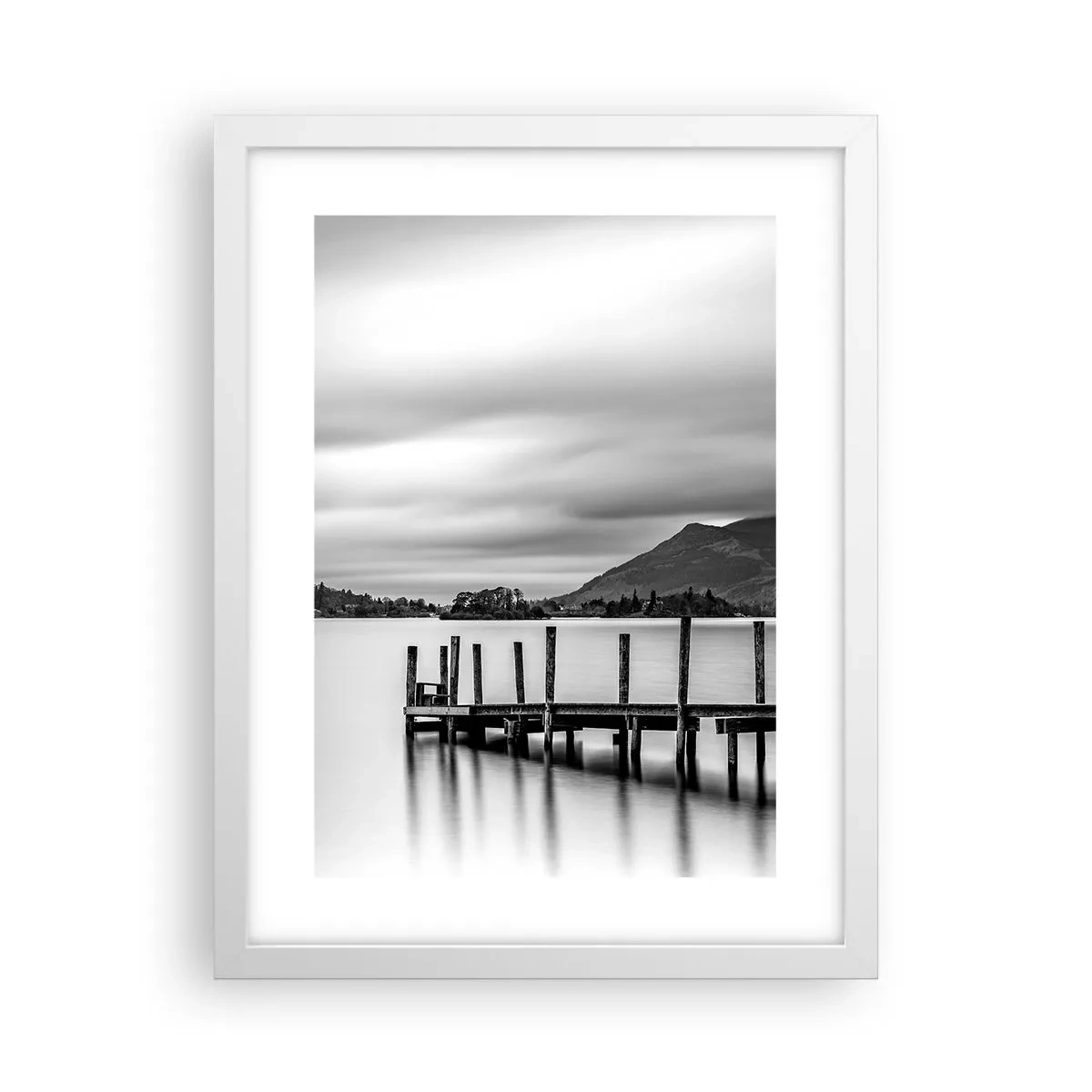 Affiche dans un cadre blanc - Poster - Douceur et force - 30x40 cm