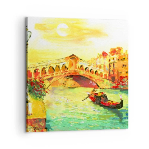 Impression sur toile - Image sur toile - Un pèlerinage d'amoureux - 60x60 cm