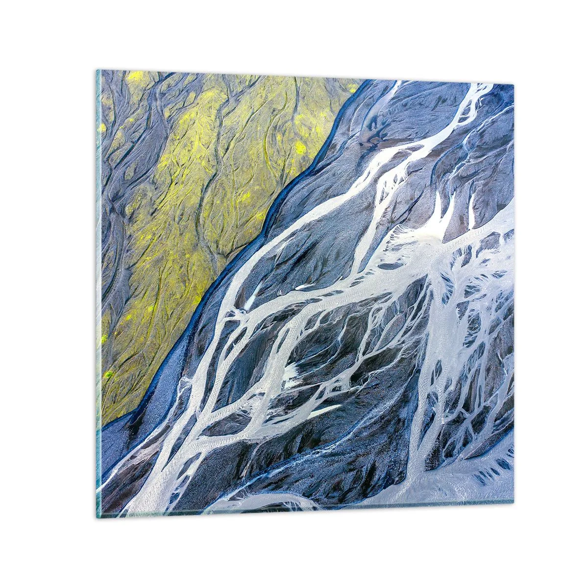 Impression sur verre - Image sur verre - Peintures rupestres de la nature - 60x60 cm