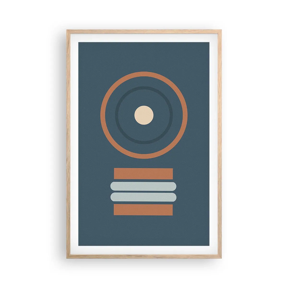 Affiche dans un chêne clair - Poster - Essence des choses - 61x91 cm