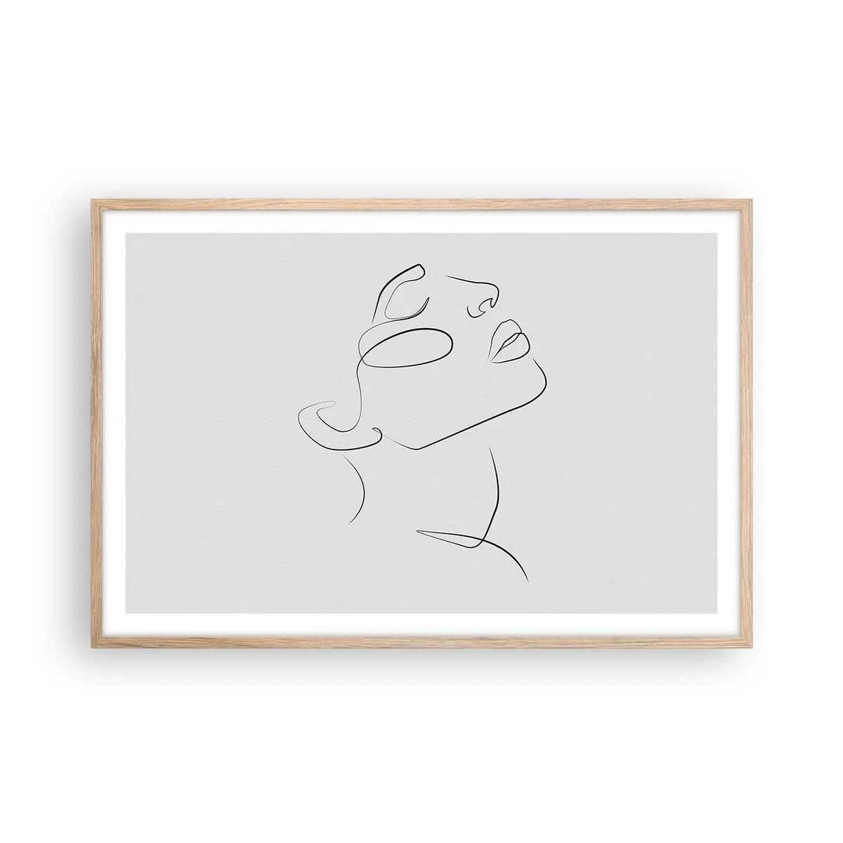 Affiche dans un chêne clair - Poster - Méandre du rêve - 91x61 cm