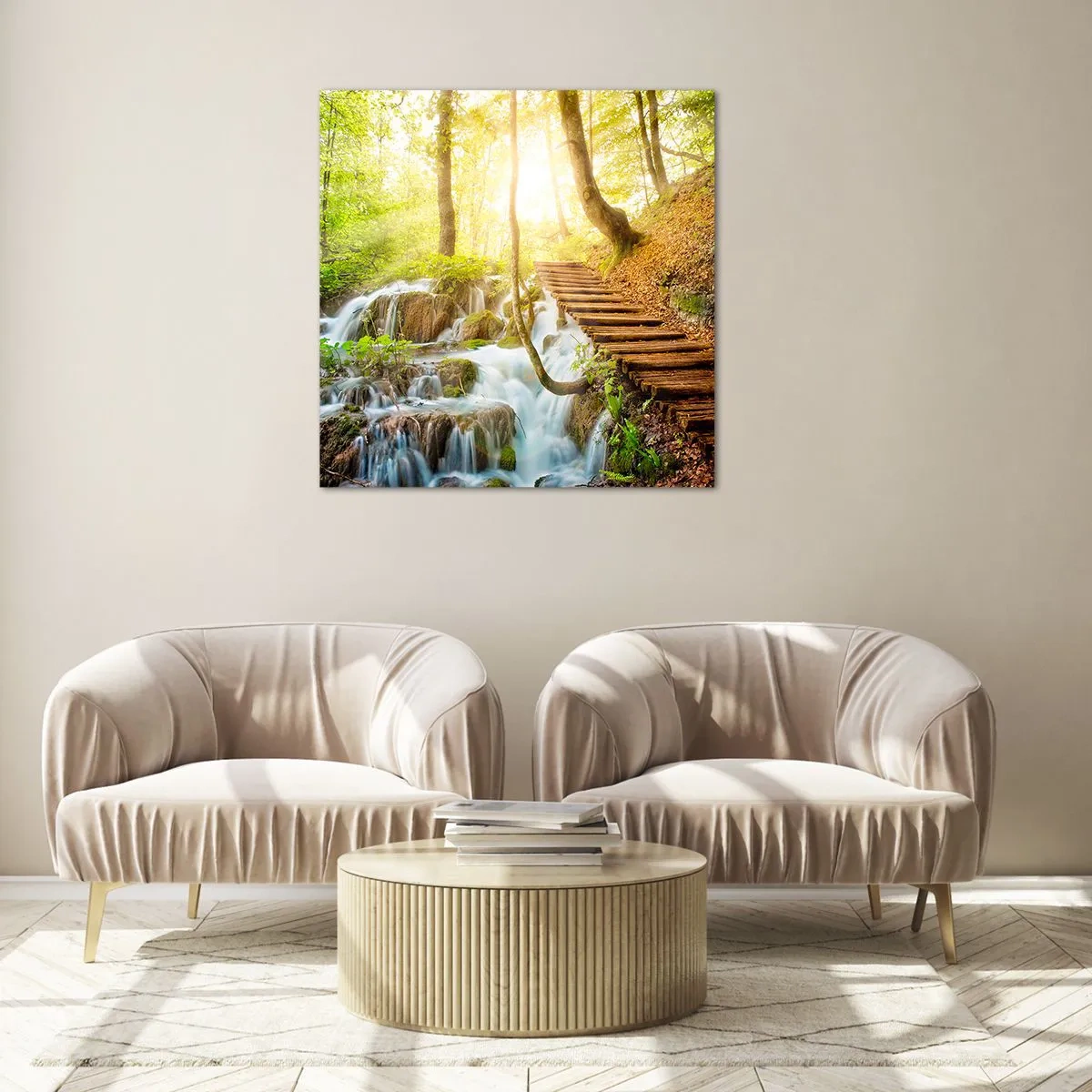 Impression sur verre - Image sur verre - Une fraîcheur tant désirée - 70x70 cm