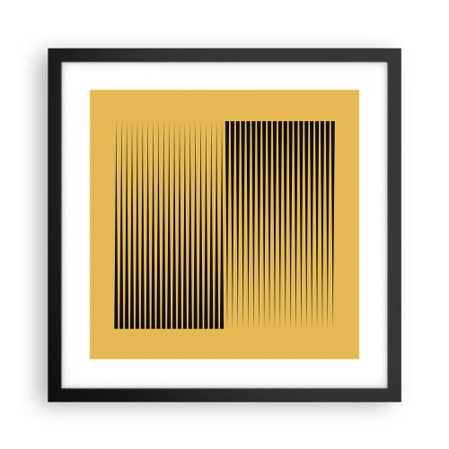 Affiche dans un cadre noir - Poster - Cadre opposé - 40x40 cm