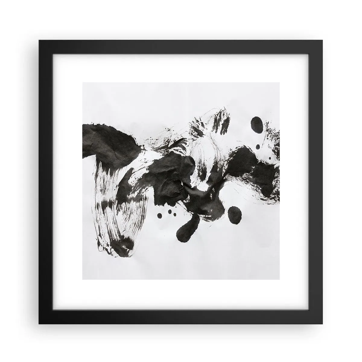 Affiche dans un cadre noir - Poster - De la méthode dans la folie ? - 30x30 cm