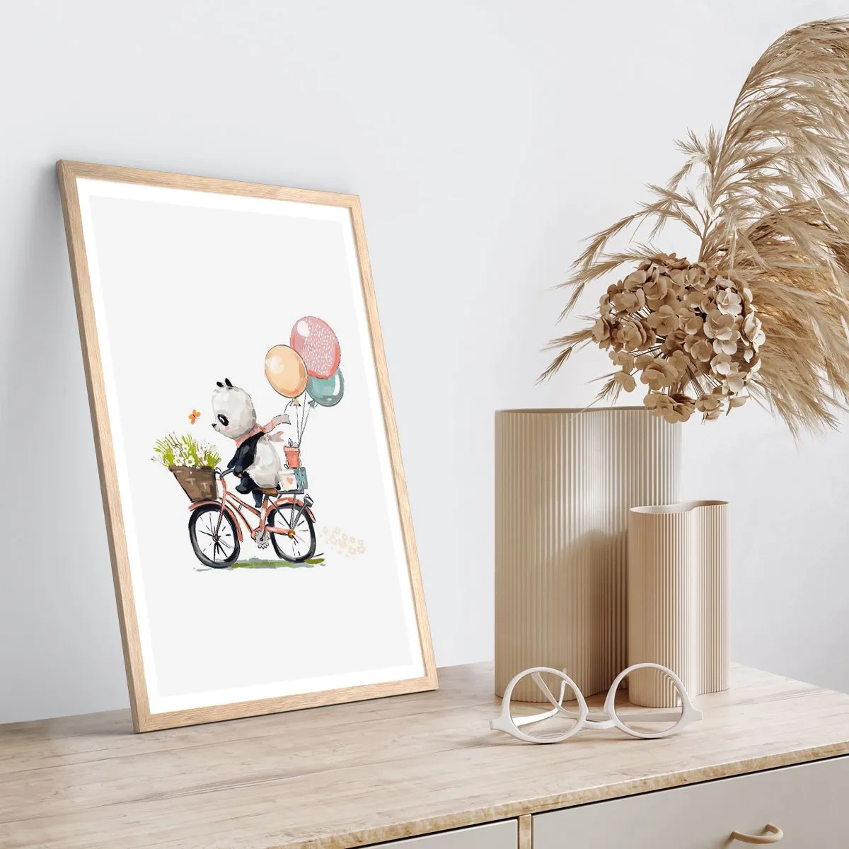 Affiche dans un chêne clair - Poster - Jour de chance - 61x91 cm