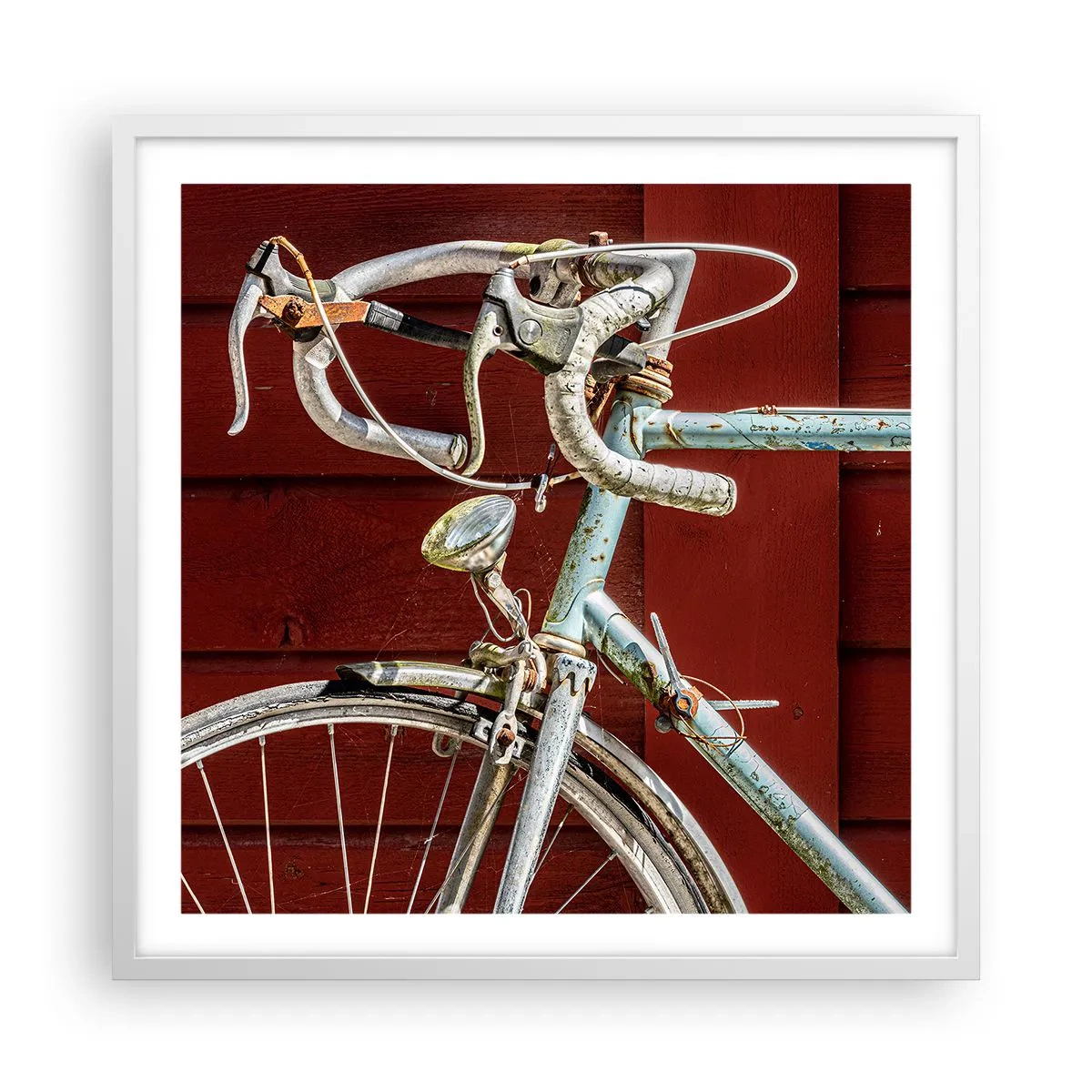 Affiche dans un cadre blanc - Poster - Construit pour la victoire - 60x60 cm