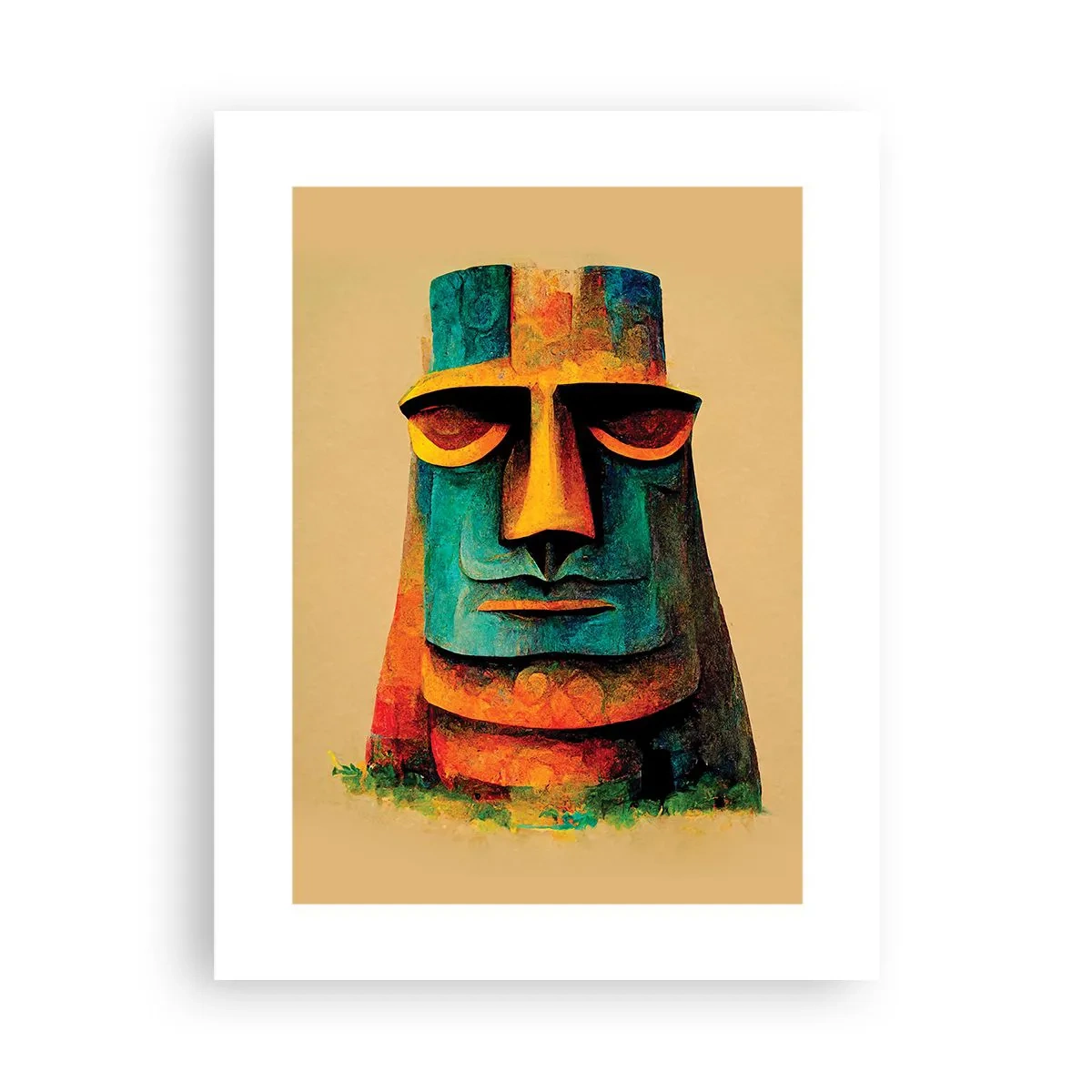 Affiche - Poster - Statuesque et sympathique - 30x40 cm
