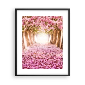 Affiche dans un cadre noir - Poster - La route du paradis - 40x50 cm