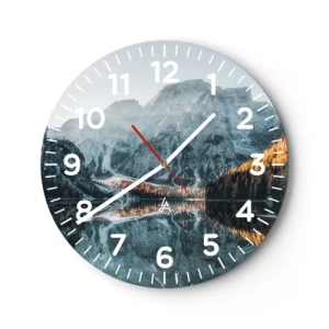 Horloge murale - Pendule murale - Reflet de paysage - 40x40 cm