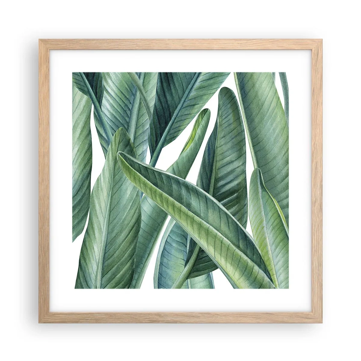 Affiche dans un chêne clair - Poster - La nature face à elle-même - 40x40 cm