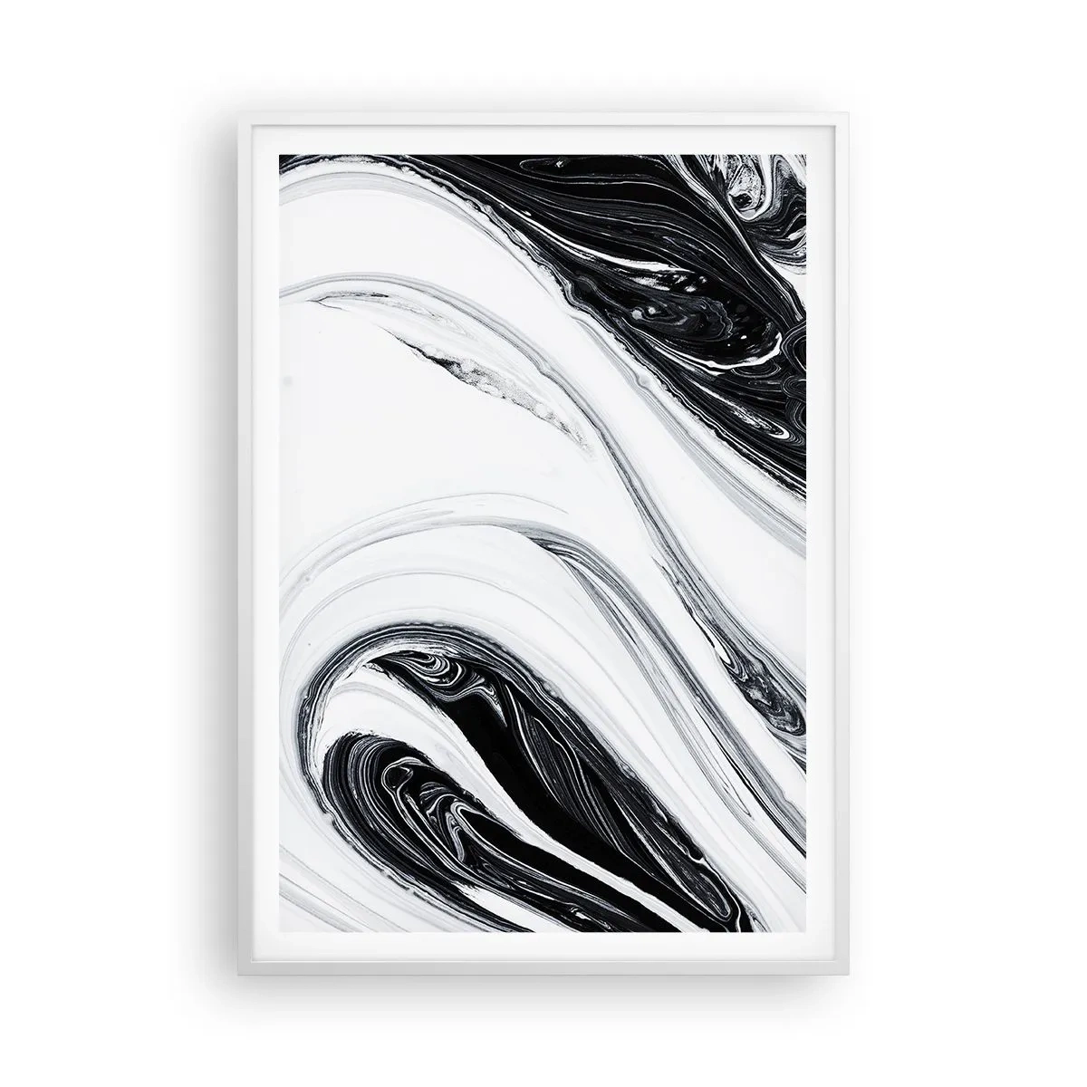 Affiche dans un cadre blanc - Poster - Une combinaison d'opposés - 70x100 cm