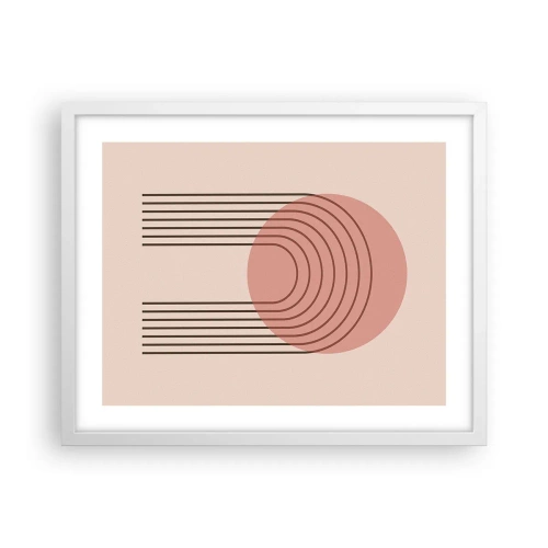 Affiche dans un cadre blanc - Poster - Attraction irrésistible - 50x40 cm