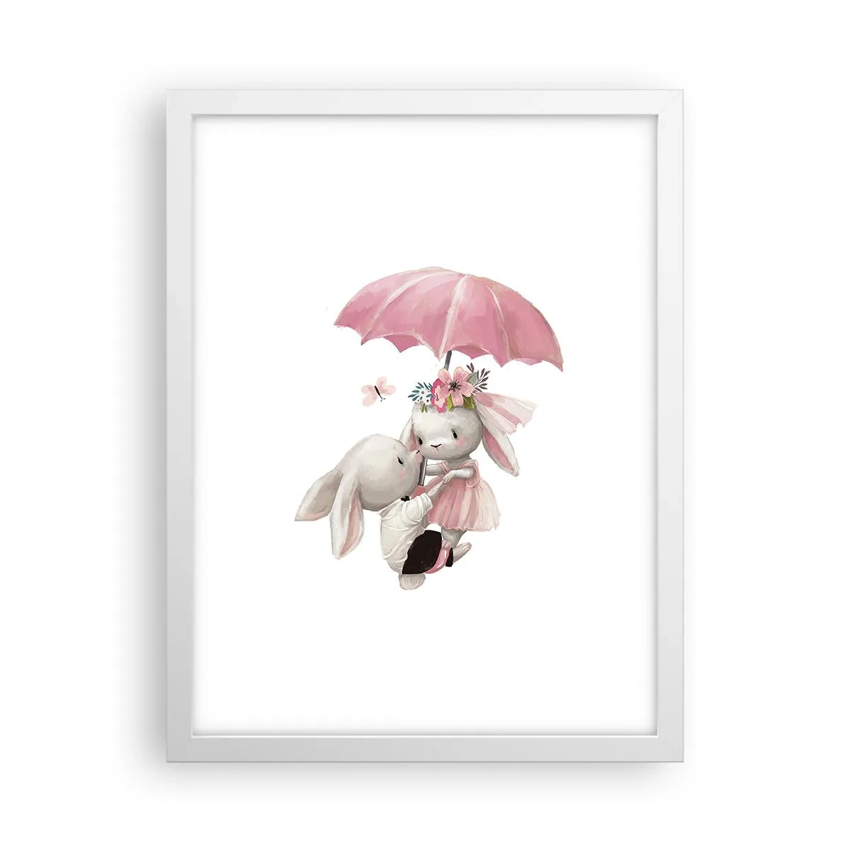 Affiche dans un cadre blanc - Poster - C'est ça l'amour - 30x40 cm