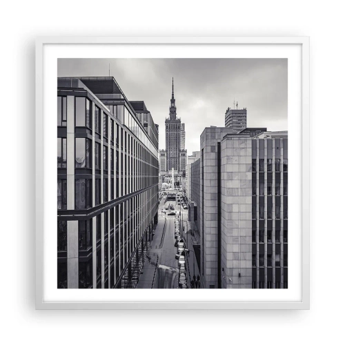 Affiche dans un cadre blanc - Poster - Vallée de Varsovie - 60x60 cm