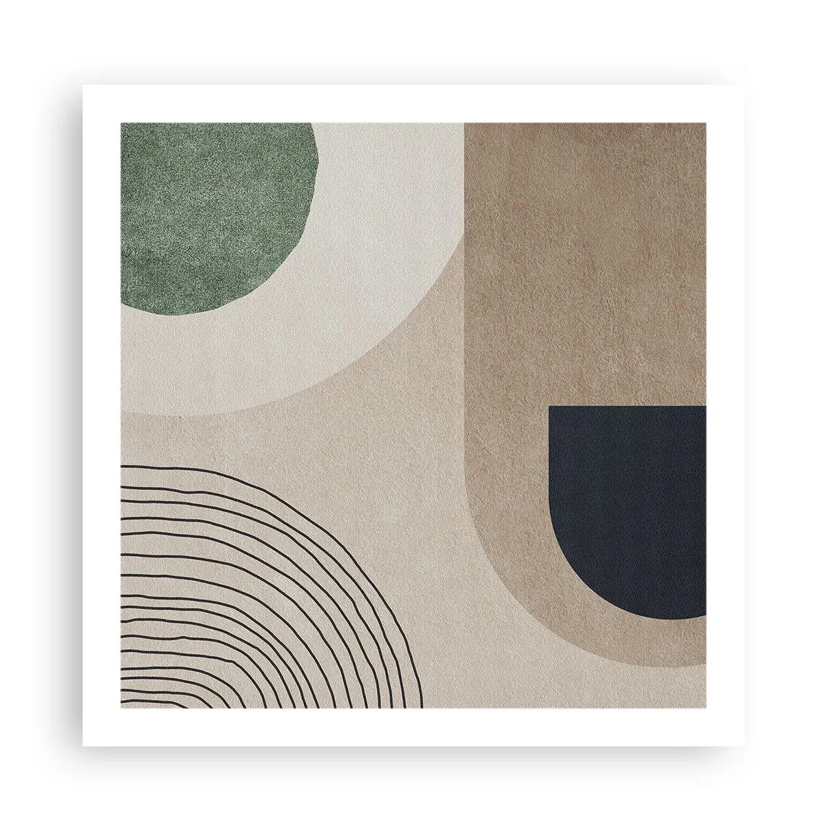 Affiche - Poster - La douceur de l'ovale - 60x60 cm