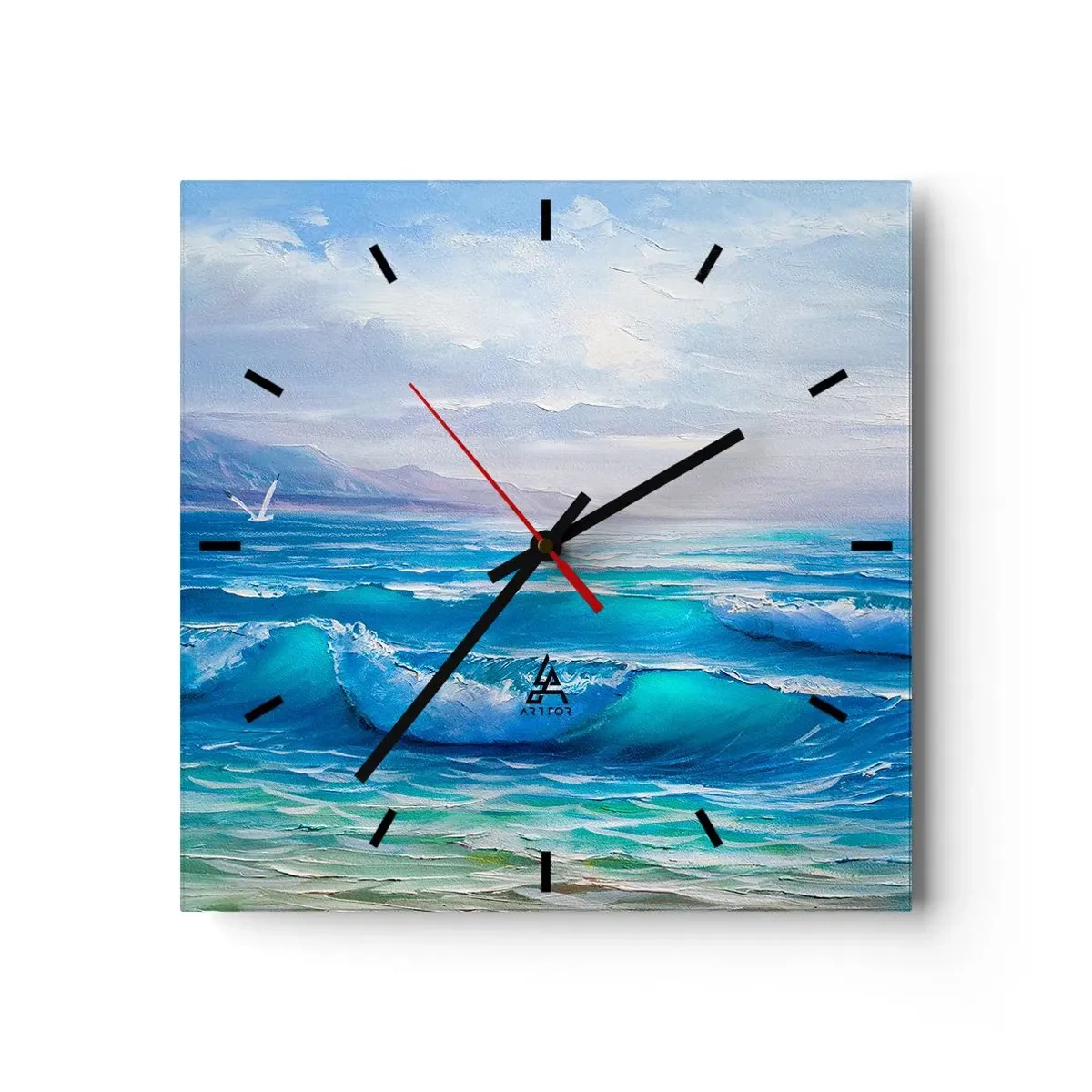 Horloge murale - Pendule murale - Il apporte un soulagement - 40x40 cm