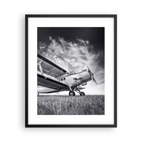 Affiche dans un cadre noir - Poster - Le pèlerin ailé - 40x50 cm