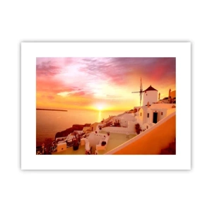 Affiche - Poster - Fondre en blanc et or - 40x30 cm