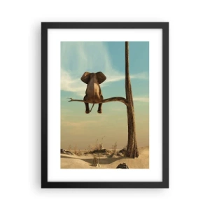 Affiche dans un cadre noir - Poster - Nouveau point de vue - 30x40 cm