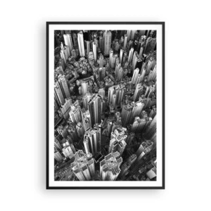 Affiche dans un cadre noir - Poster - Toujours de plus en plus haut - 70x100 cm