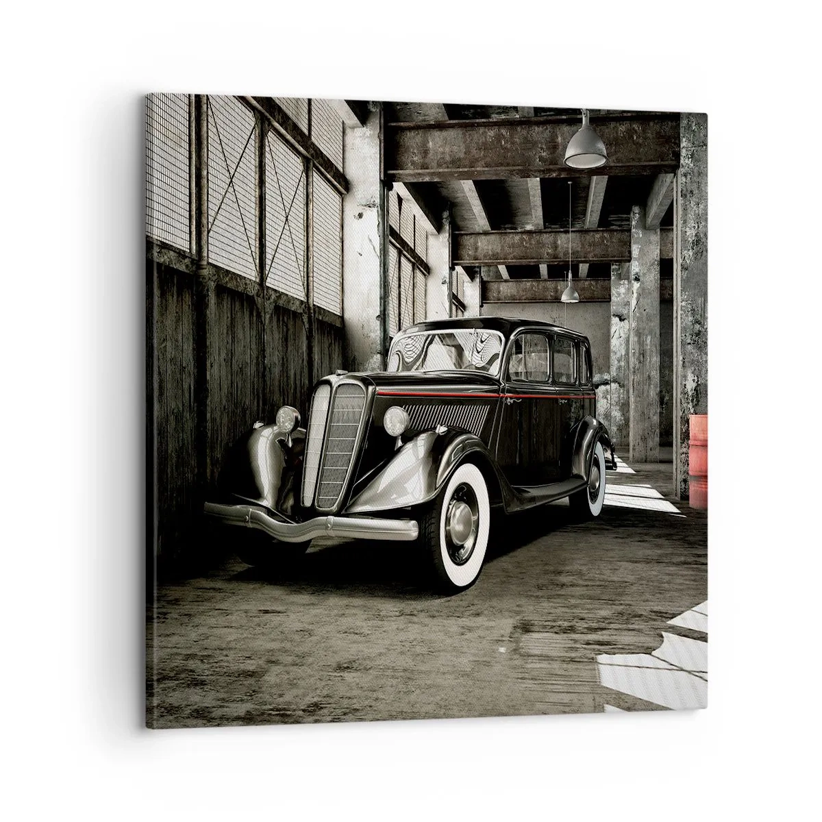 Impression sur toile - Image sur toile - L'élégance éternelle des années 30 - 60x60 cm