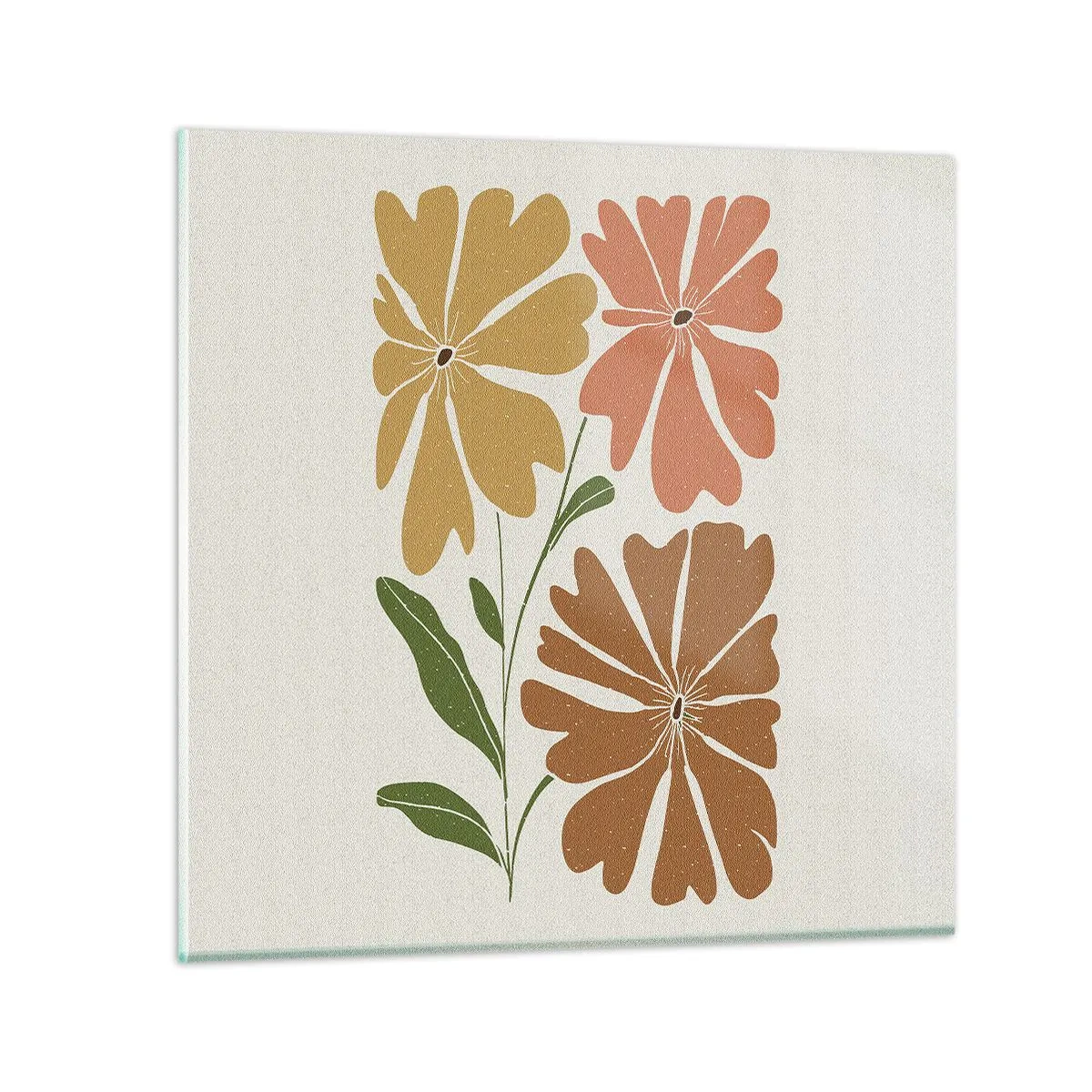 Impression sur verre - Image sur verre - Nature et géométrie - 50x50 cm