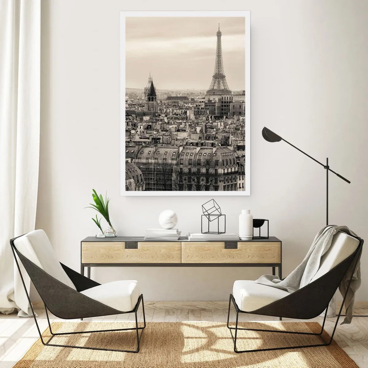 Affiche - Poster - Sur les toits de Paris - 70x100 cm
