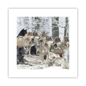 Affiche - Poster - Famille et amis - 30x30 cm