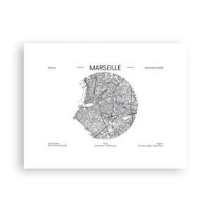 Affiche - Poster - Anatomie de Marseille - 40x30 cm