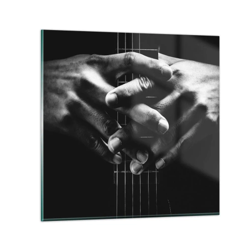 Impression sur verre - Image sur verre - Prière d'artiste - 30x30 cm