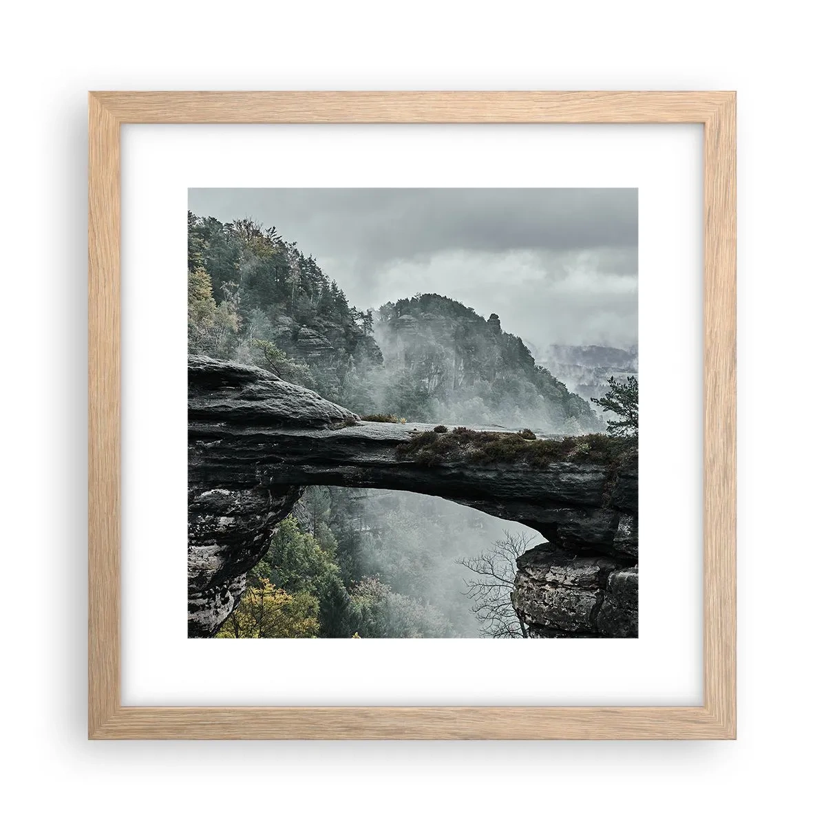 Affiche dans un chêne clair - Poster - L'aventure est sur le point de commencer - 30x30 cm