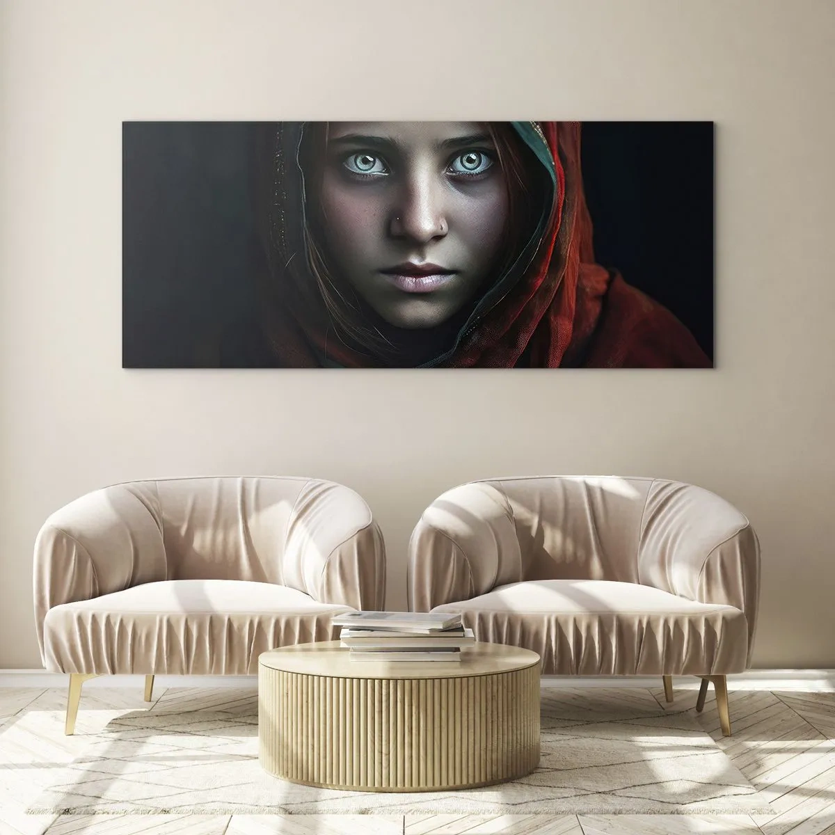 Impression sur verre - Image sur verre - Princesse orientale - 100x40 cm