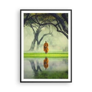 Affiche dans un cadre noir - Poster - En route vers l'illumination - 70x100 cm