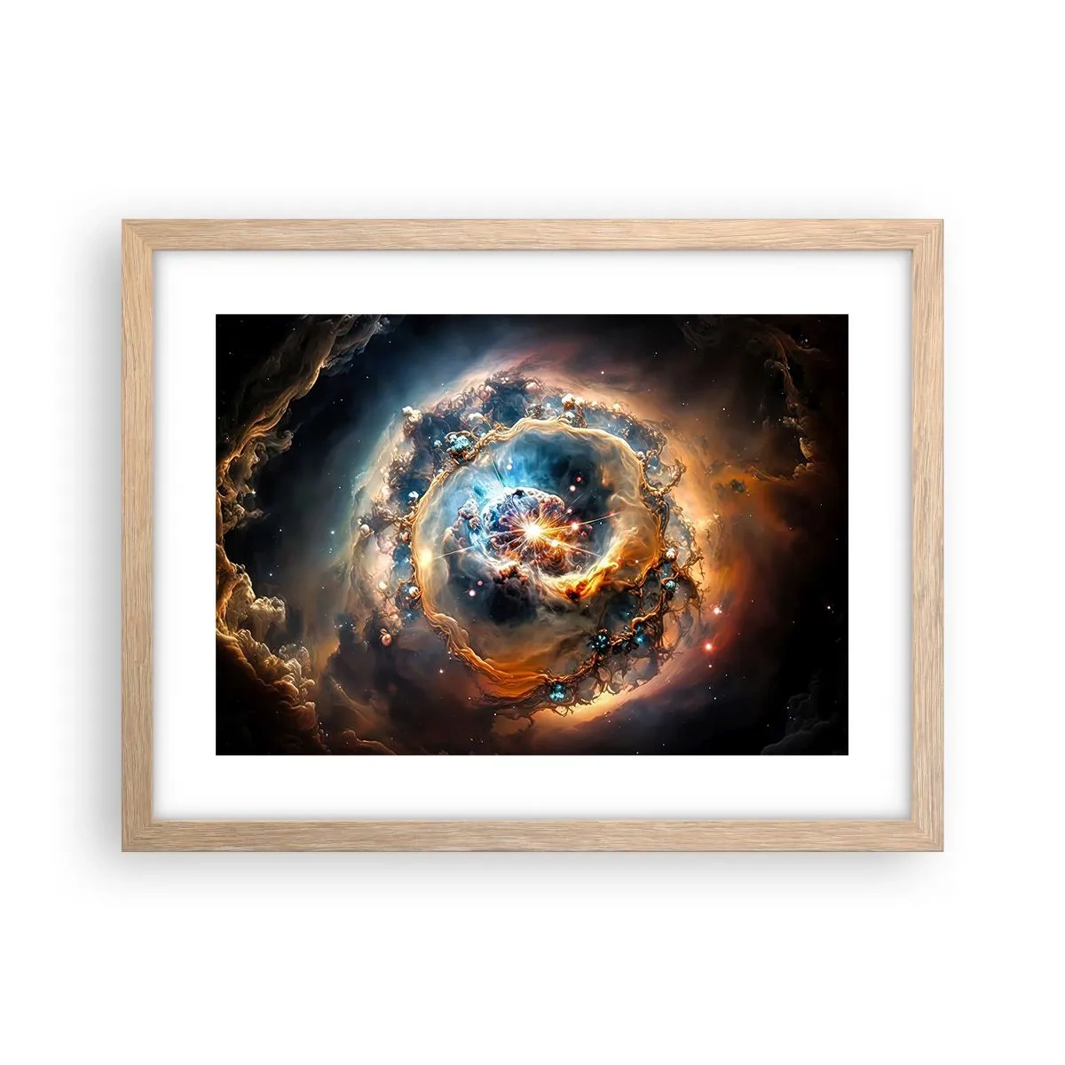 Affiche dans un chêne clair - Poster - Le début - 40x30 cm