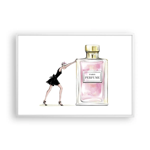 Affiche dans un cadre blanc - Poster - L'essence des femmes - 100x70 cm