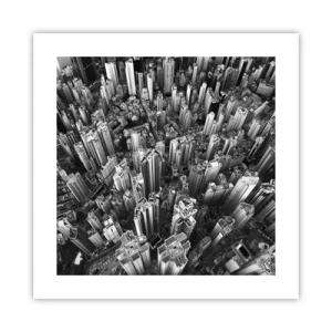 Affiche - Poster - Toujours de plus en plus haut - 40x40 cm