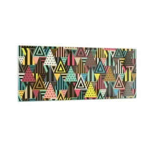 Impression sur verre - Image sur verre - En rythme de trois - 100x40 cm