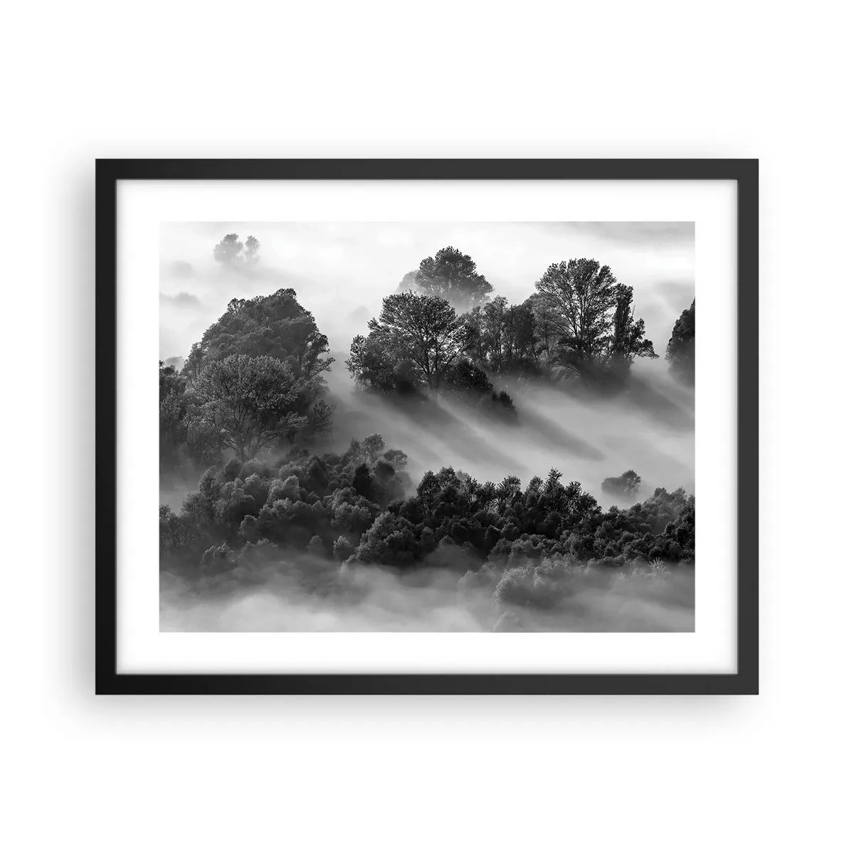 Affiche dans un cadre noir - Poster - Sortir de son sommeil - 50x40 cm