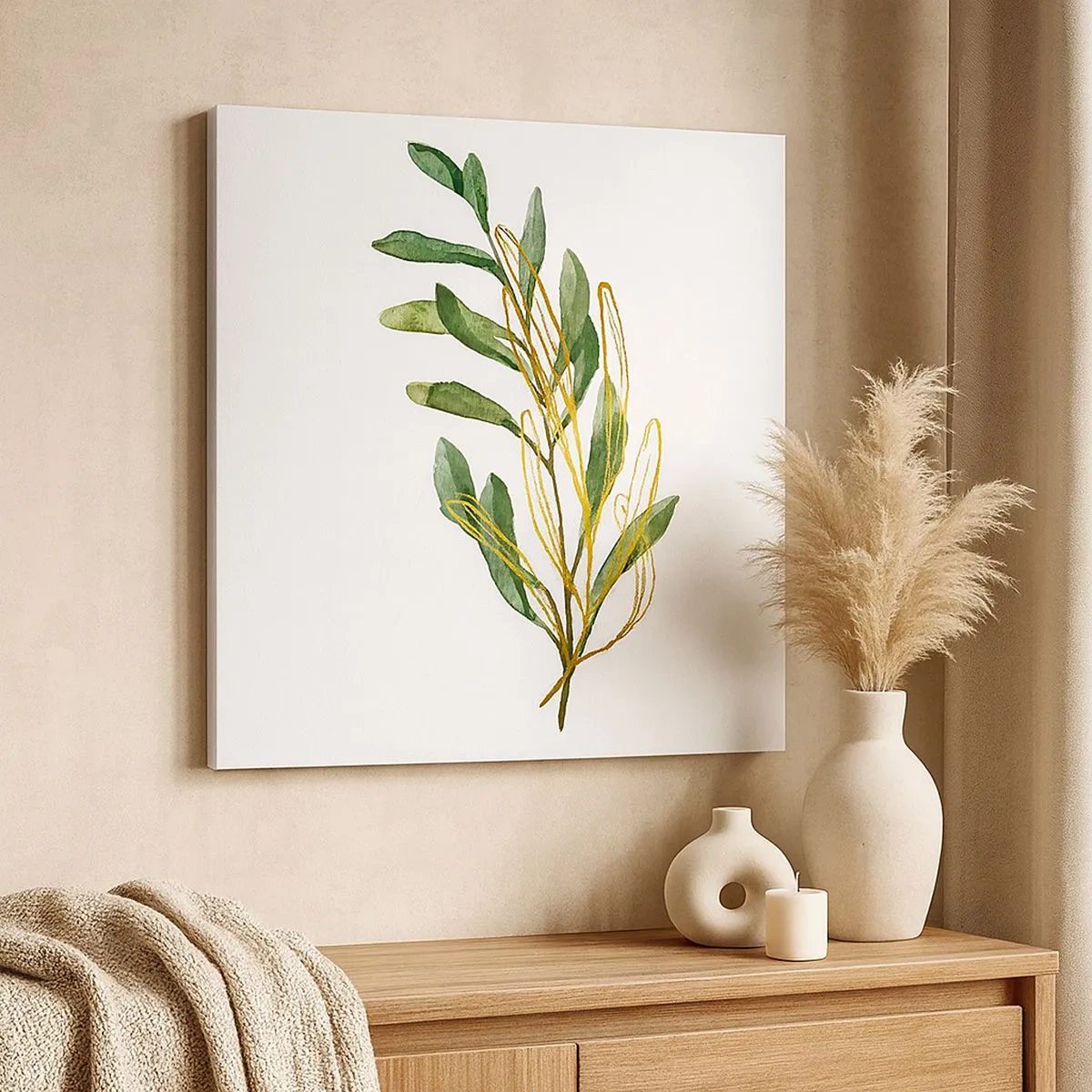 Impression sur toile - Image sur toile - Tout ce qui est bon - 30x30 cm