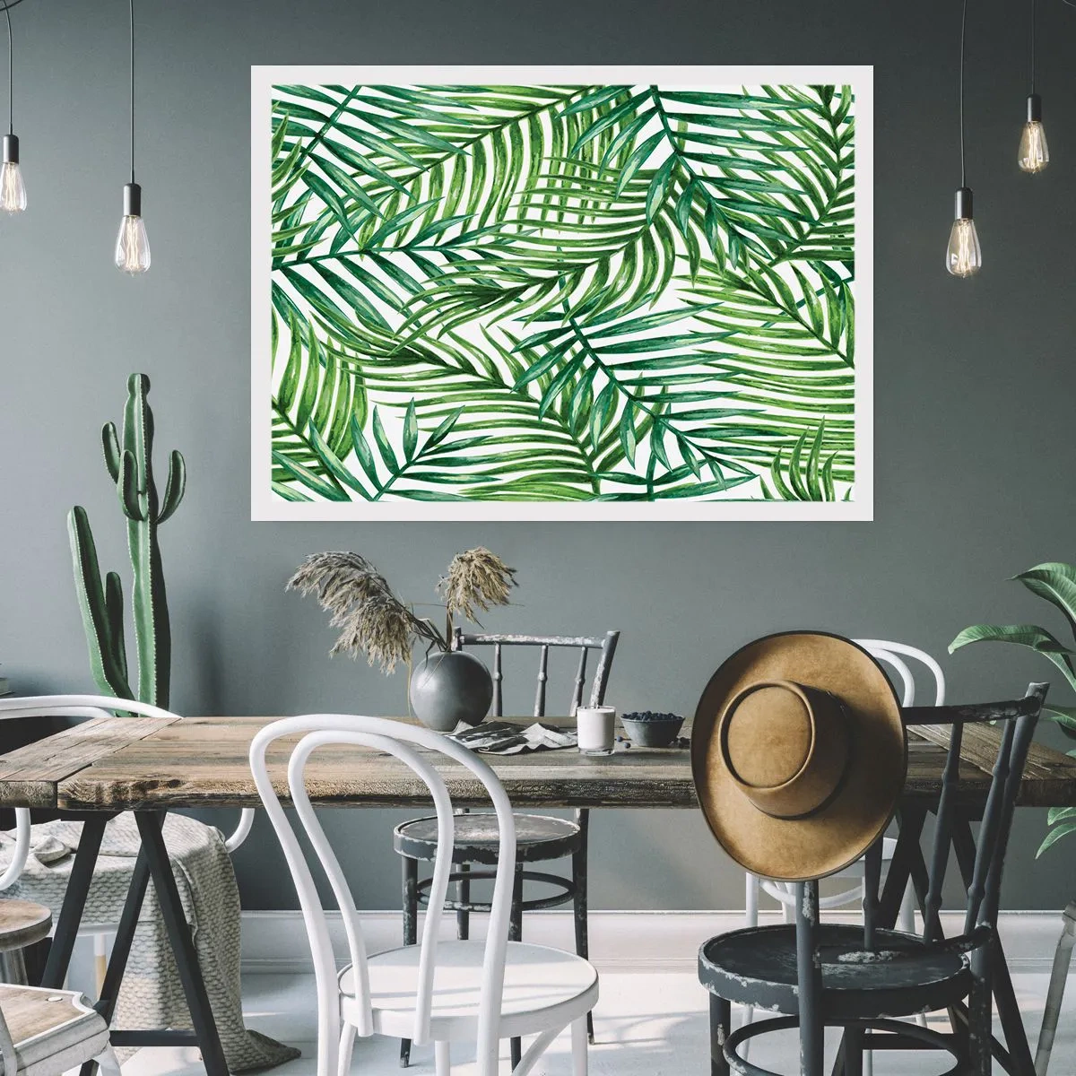 Affiche - Poster - Sous la canopée verte - 50x40 cm