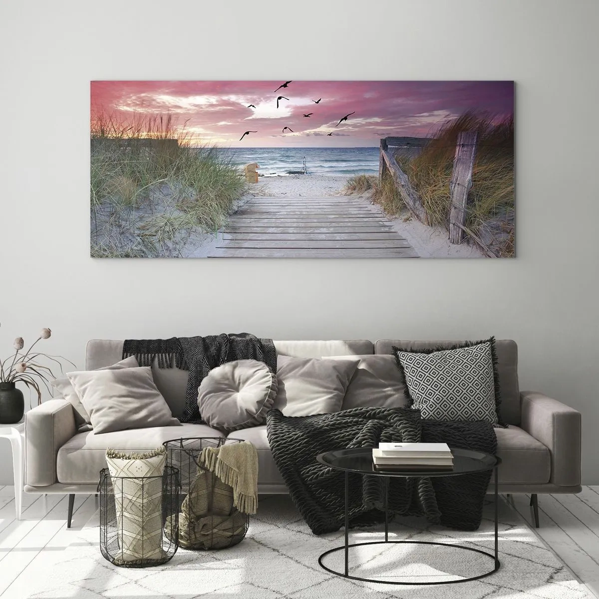 Impression sur verre - Image sur verre - Impression de la Baltique - 100x40 cm